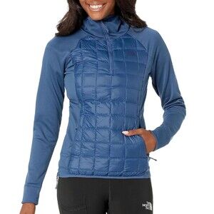 THE NORTH FACE WOMEN'S THERMOBALL HYBRID DOWN JACKET SHADY BLUE NWT SZ M